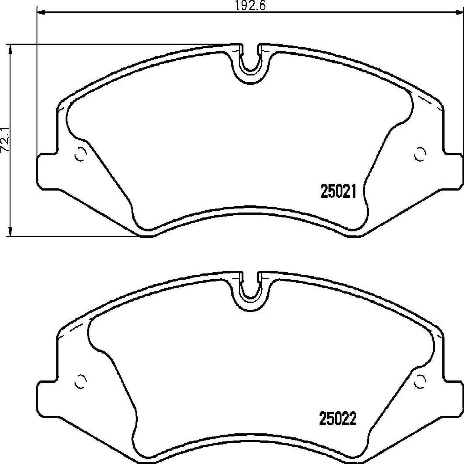 brembo disc brake pad set  frsport p44024