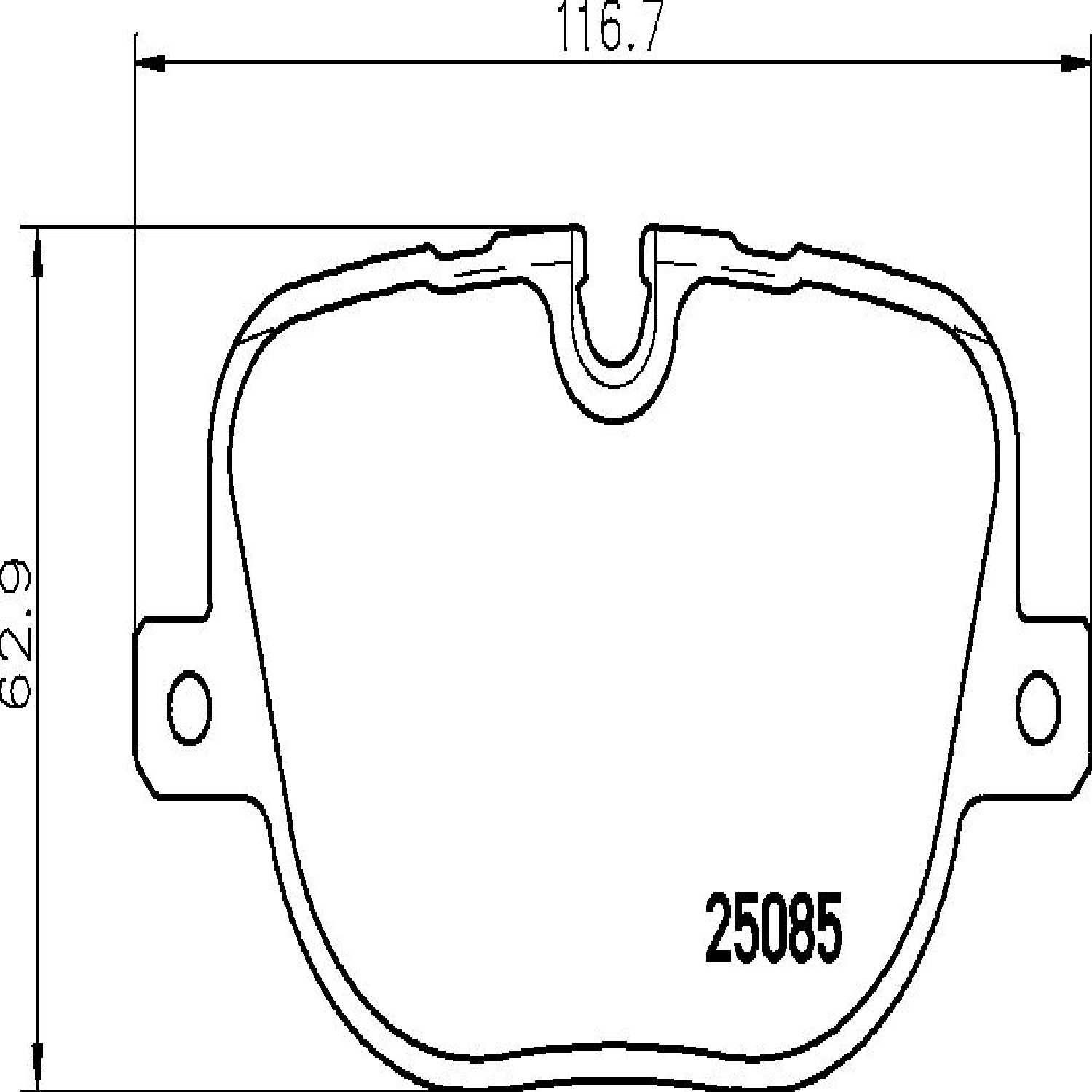 brembo disc brake pad set  frsport p44025