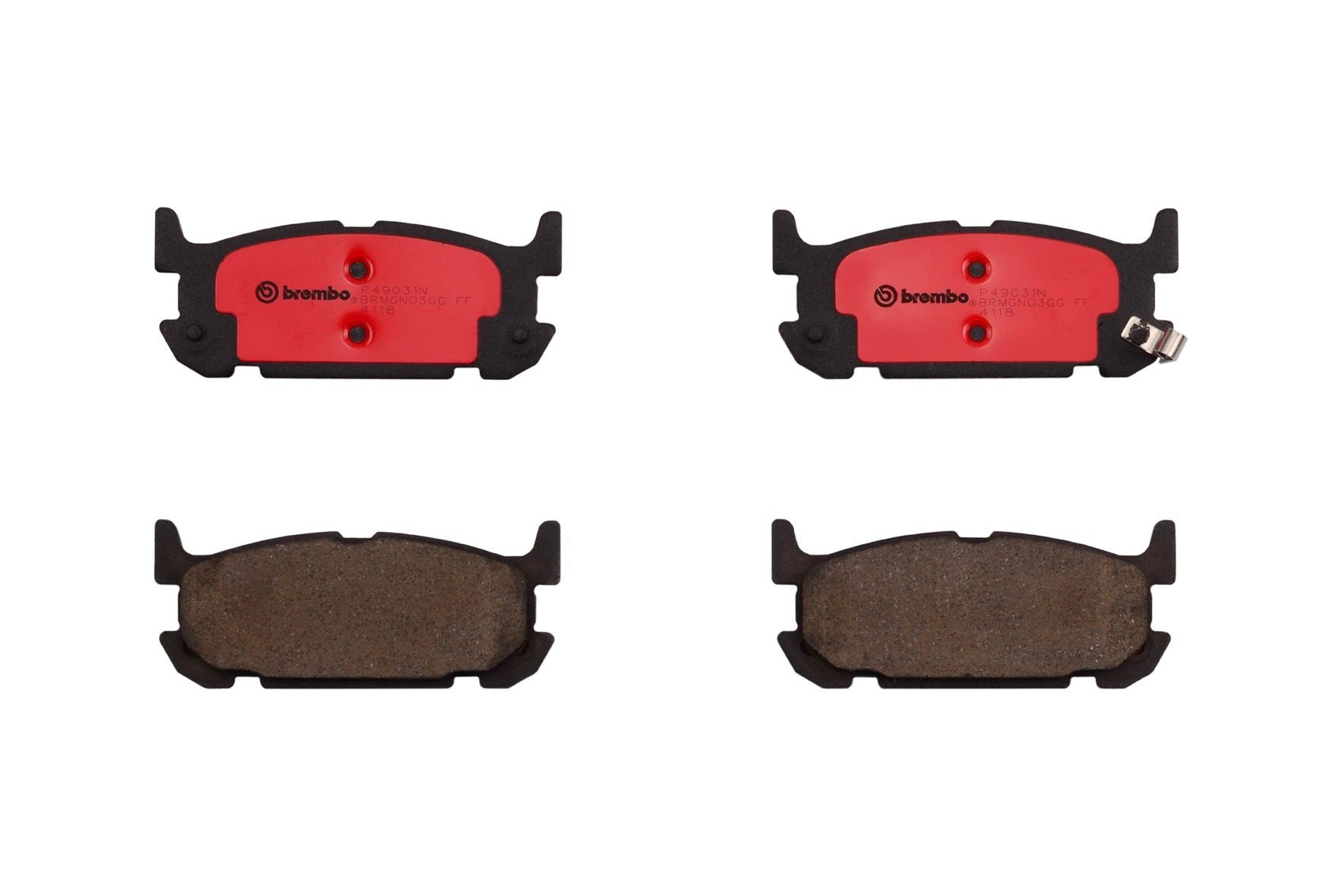 Brembo Disc Brake Pad Set  top view frsport P49031N