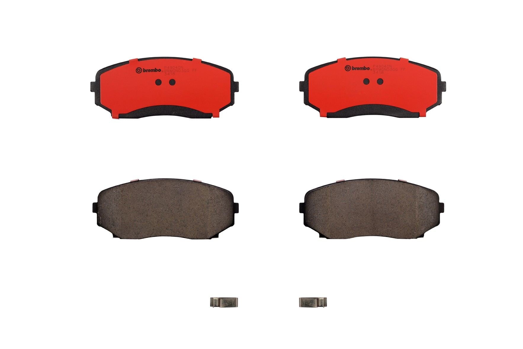 Brembo Disc Brake Pad Set  top view frsport P49040N