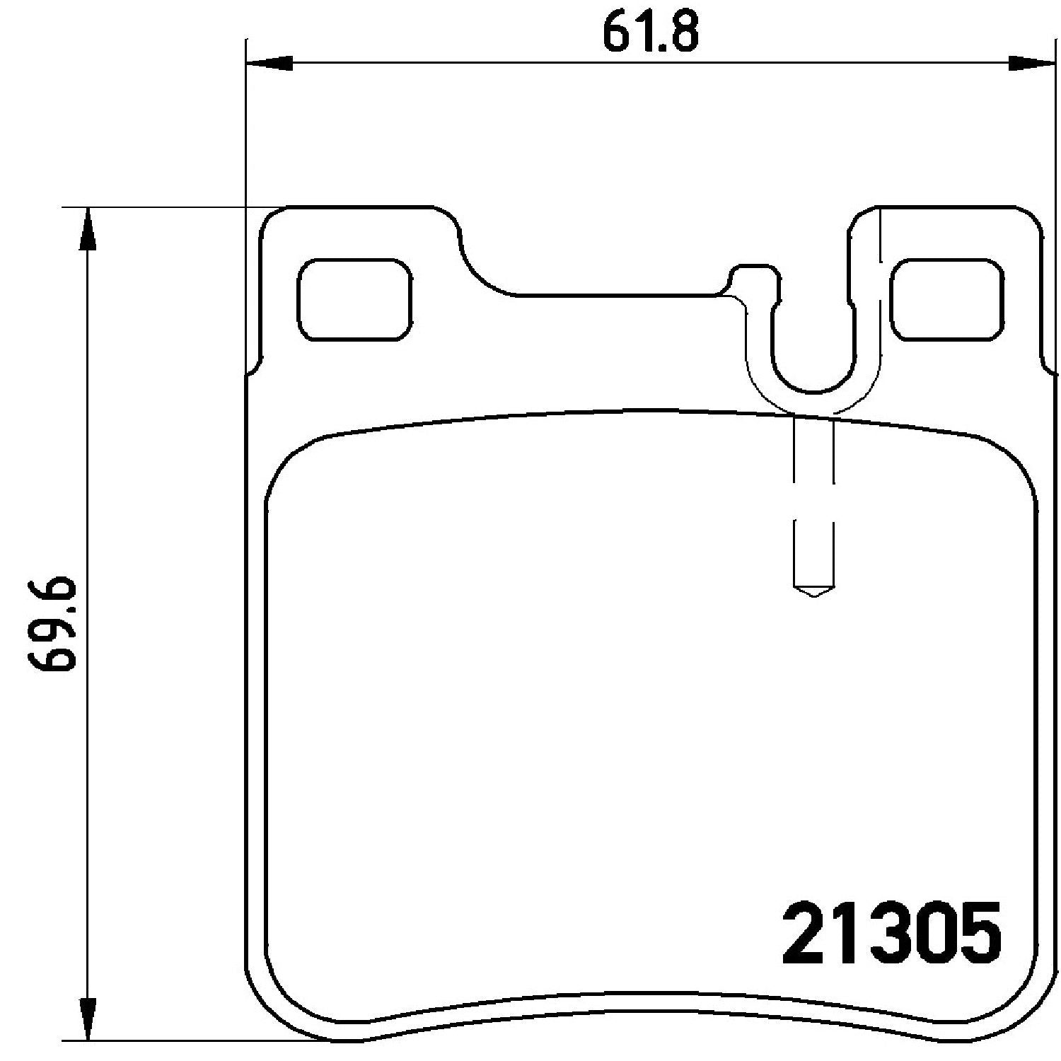 brembo disc brake pad set  frsport p50017