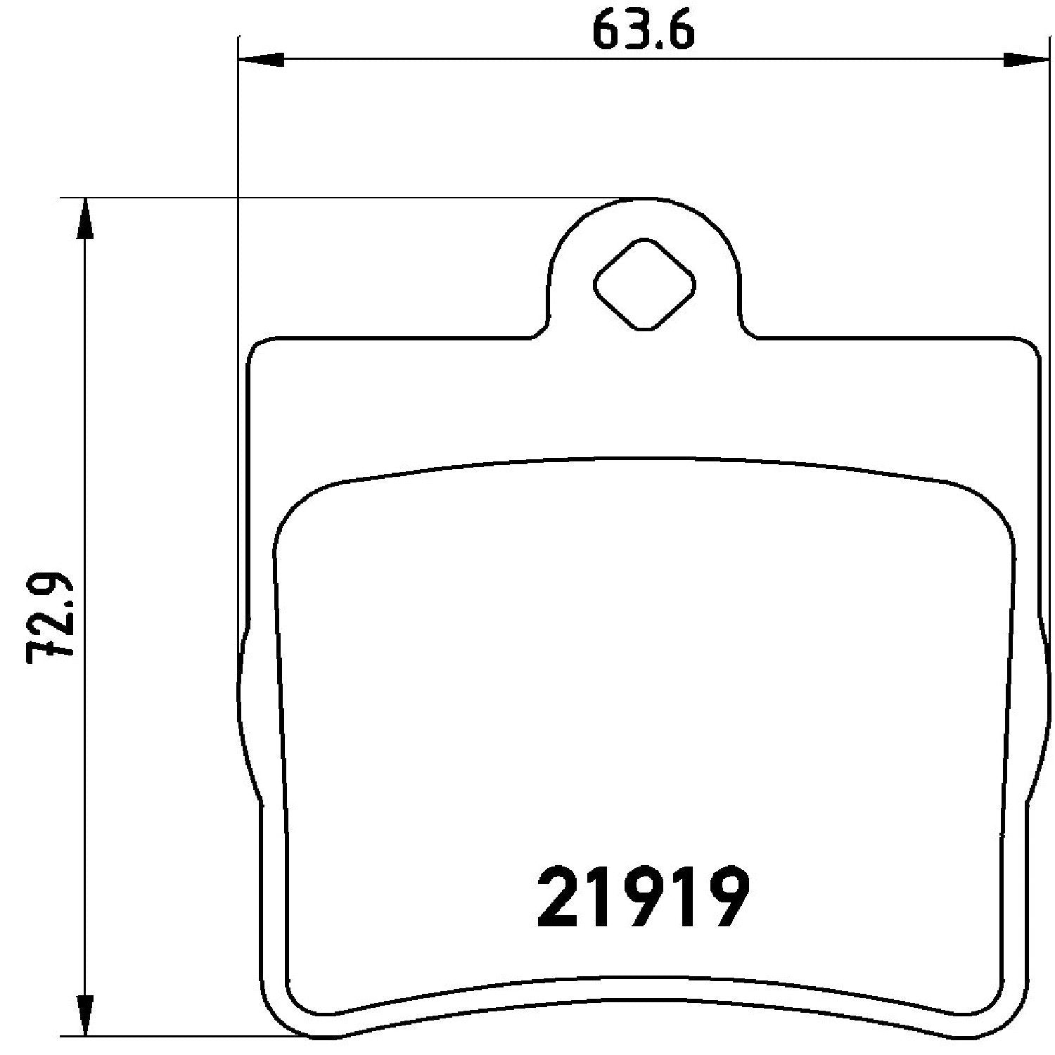 brembo disc brake pad set  frsport p50025