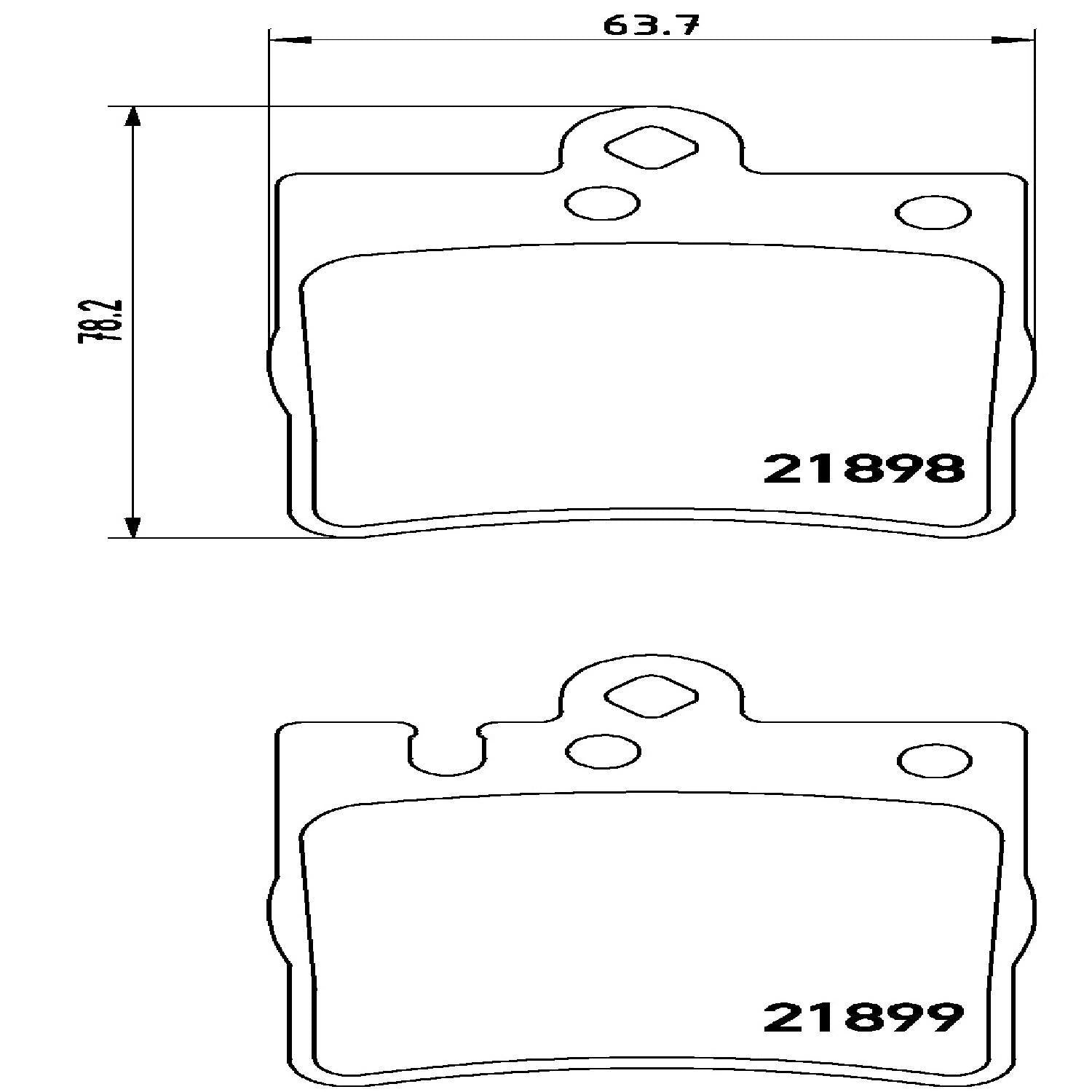 brembo disc brake pad set  frsport p50033