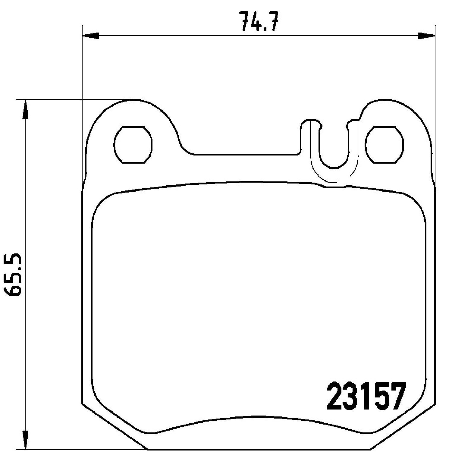 brembo disc brake pad set  frsport p50043