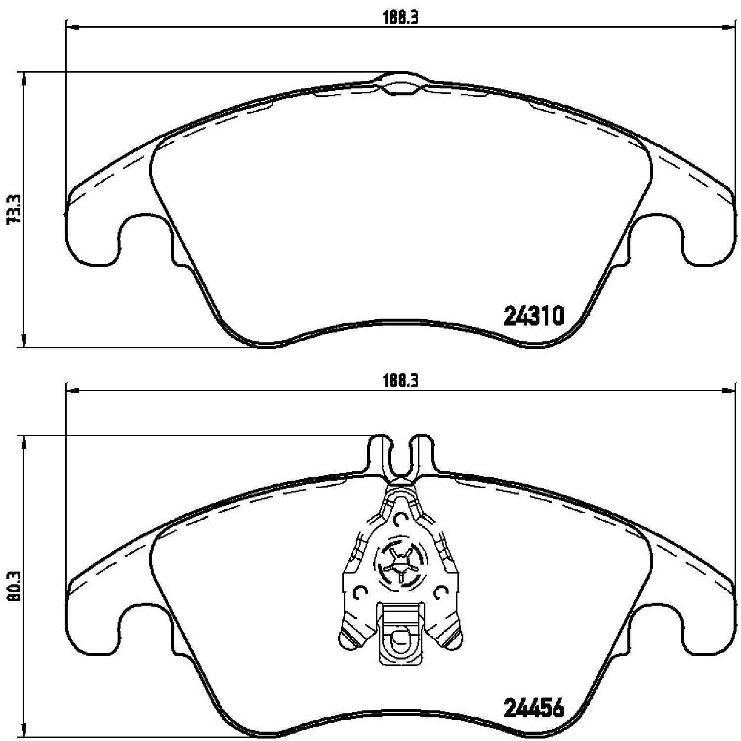 brembo disc brake pad set  frsport p50069