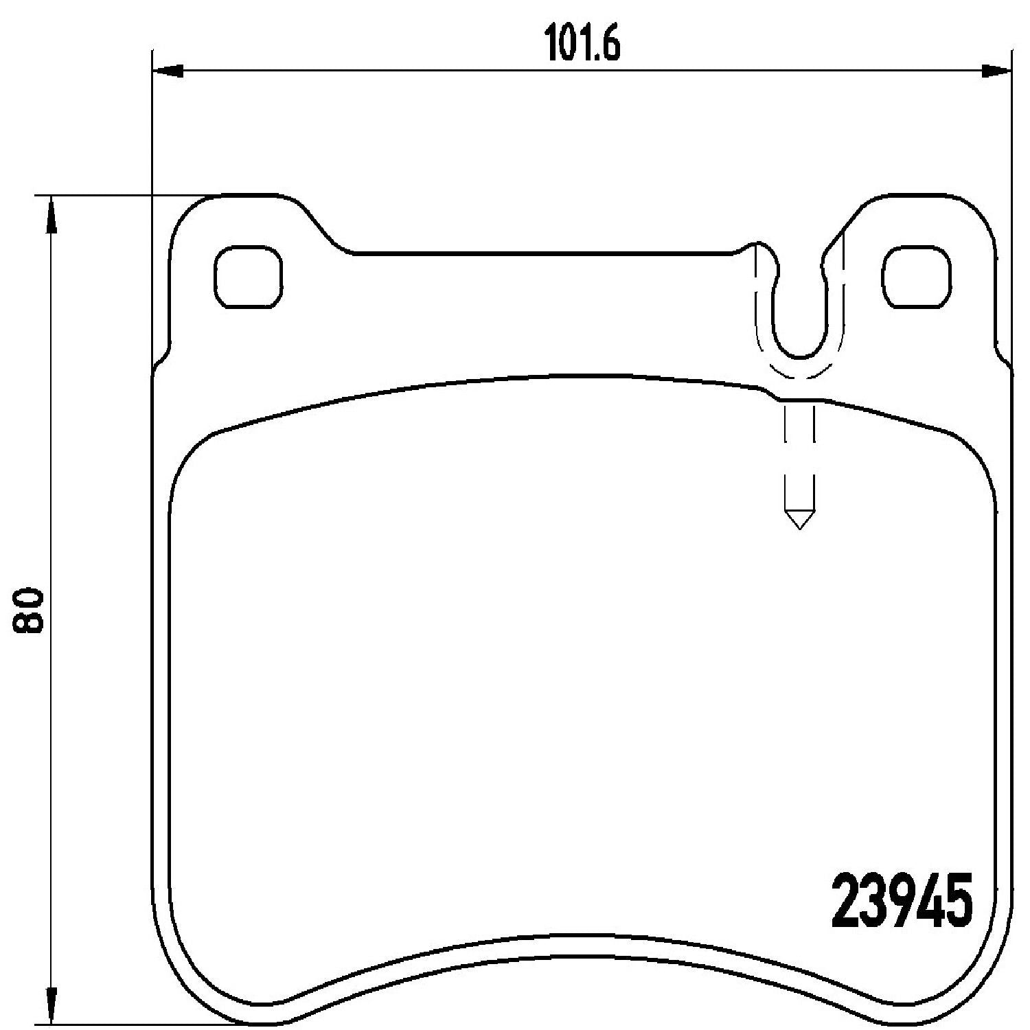 brembo disc brake pad set  frsport p50073