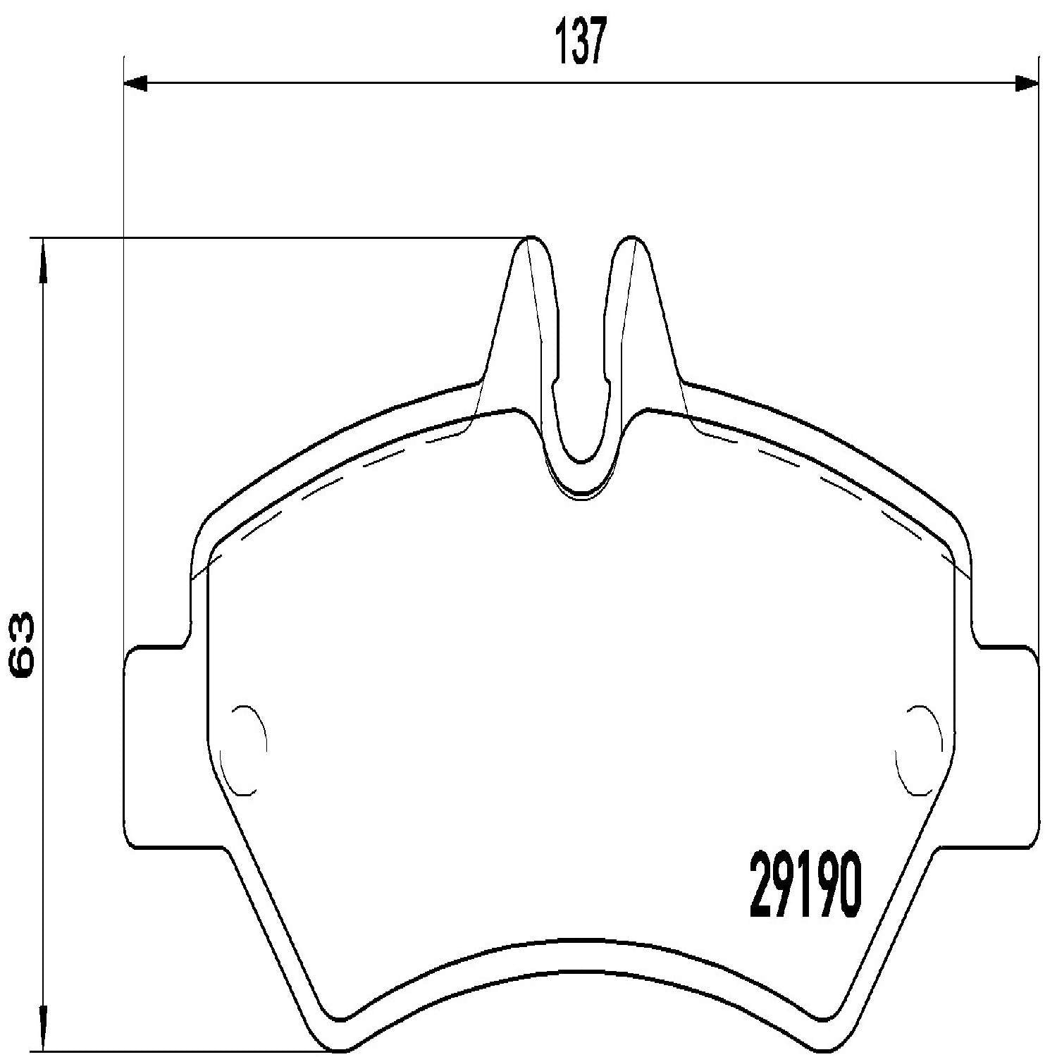 brembo disc brake pad set  frsport p50084