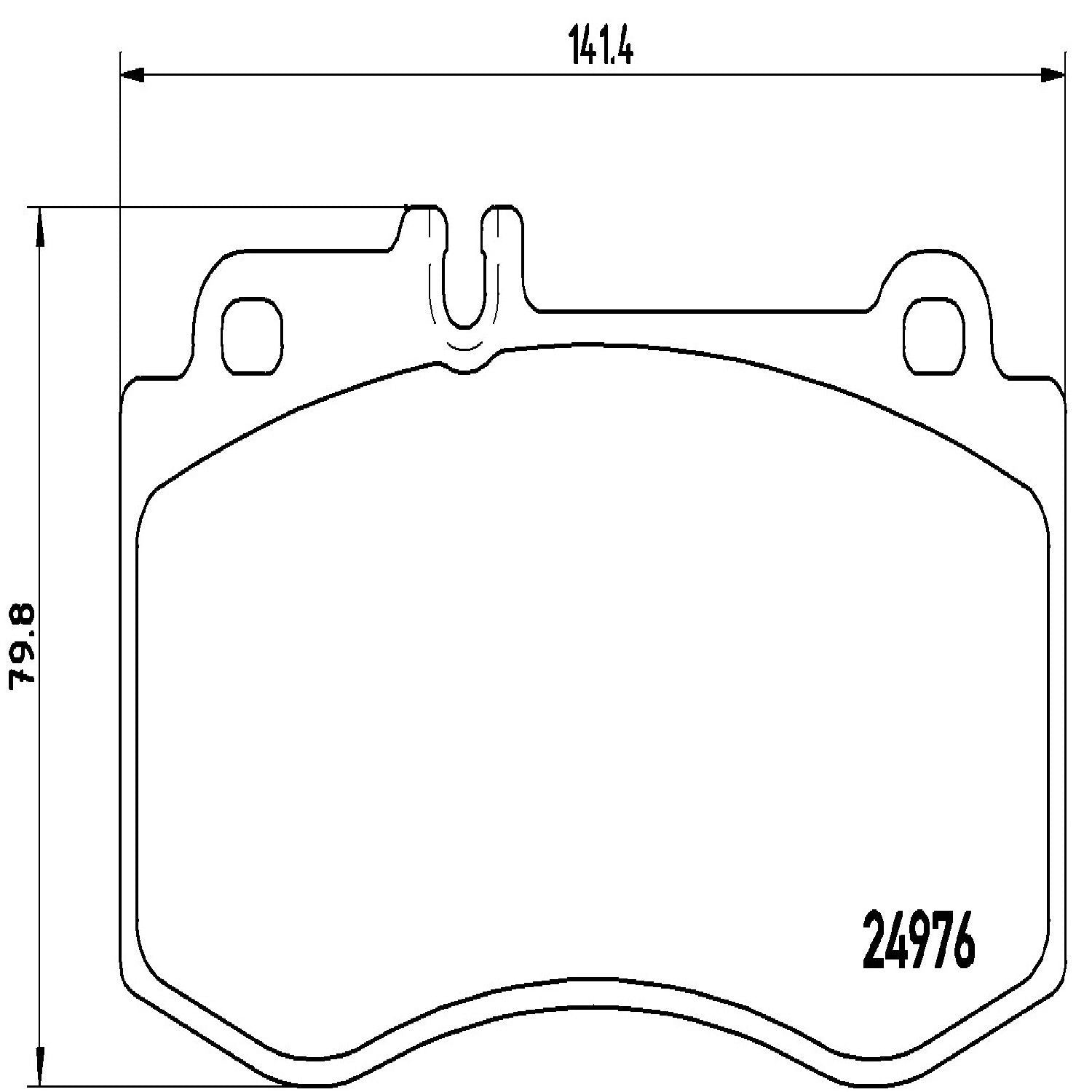 brembo disc brake pad set  frsport p50087