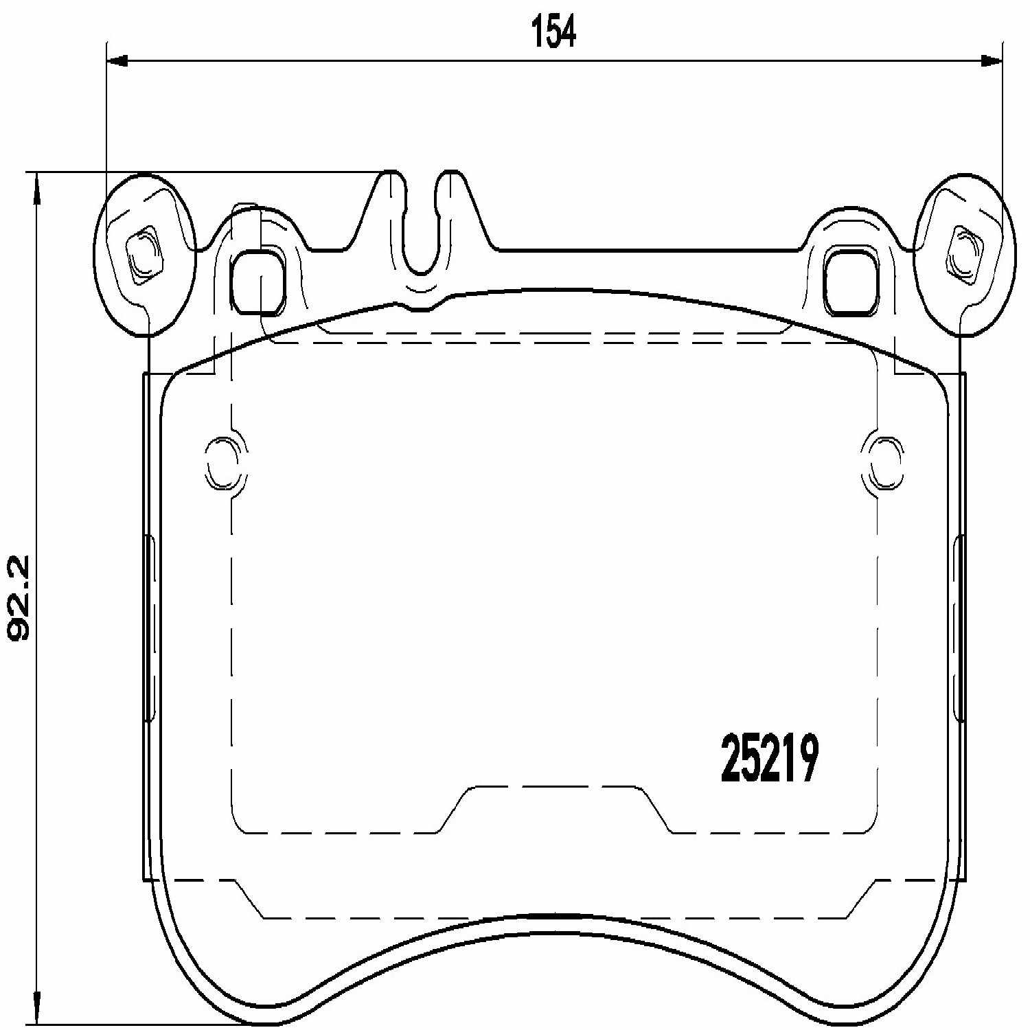 brembo disc brake pad set  frsport p50098