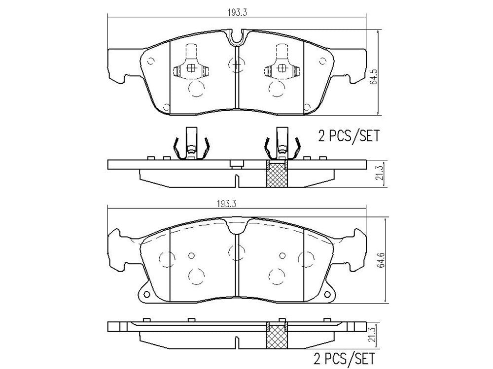 brembo disc brake pad set  frsport p50109n