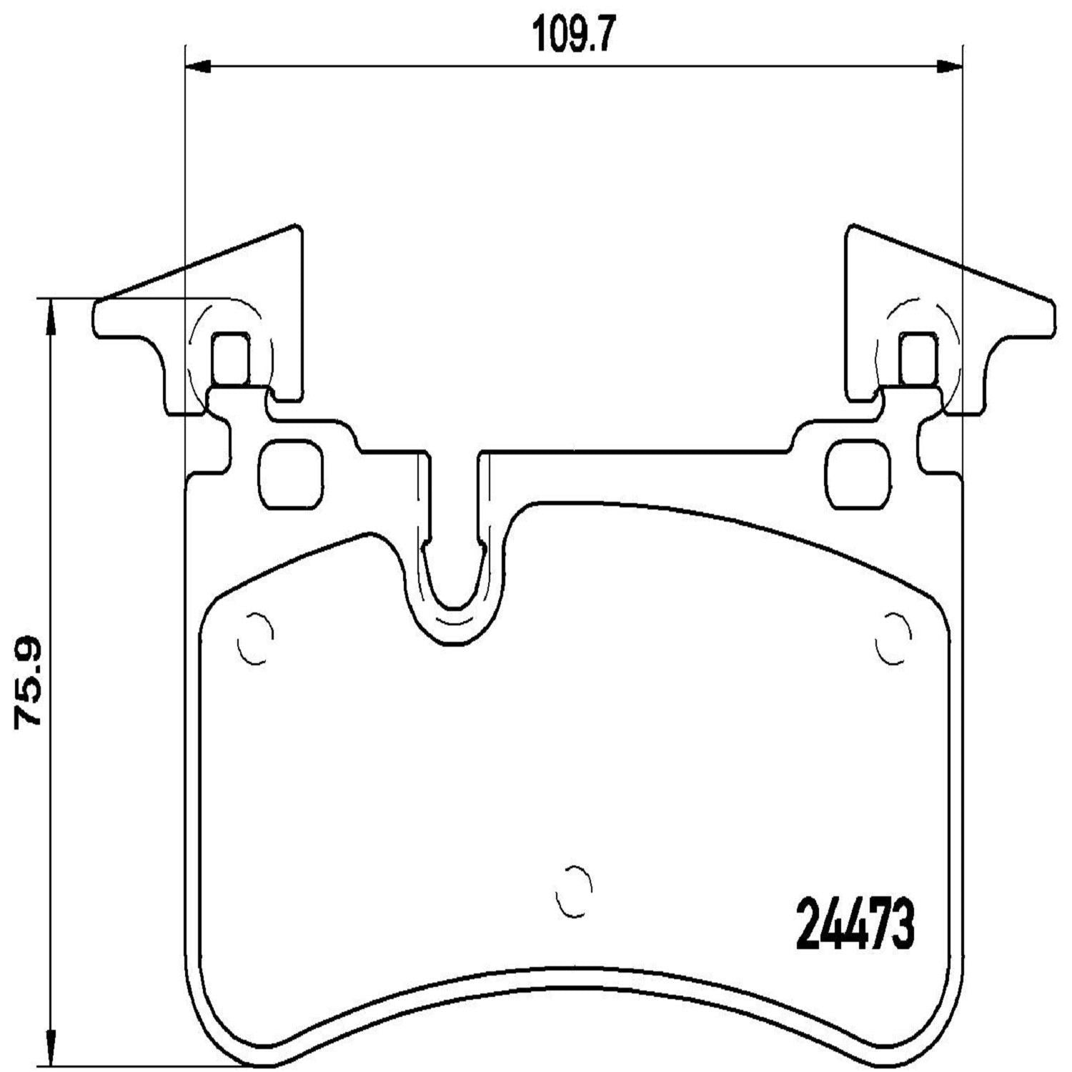 brembo disc brake pad set  frsport p50113