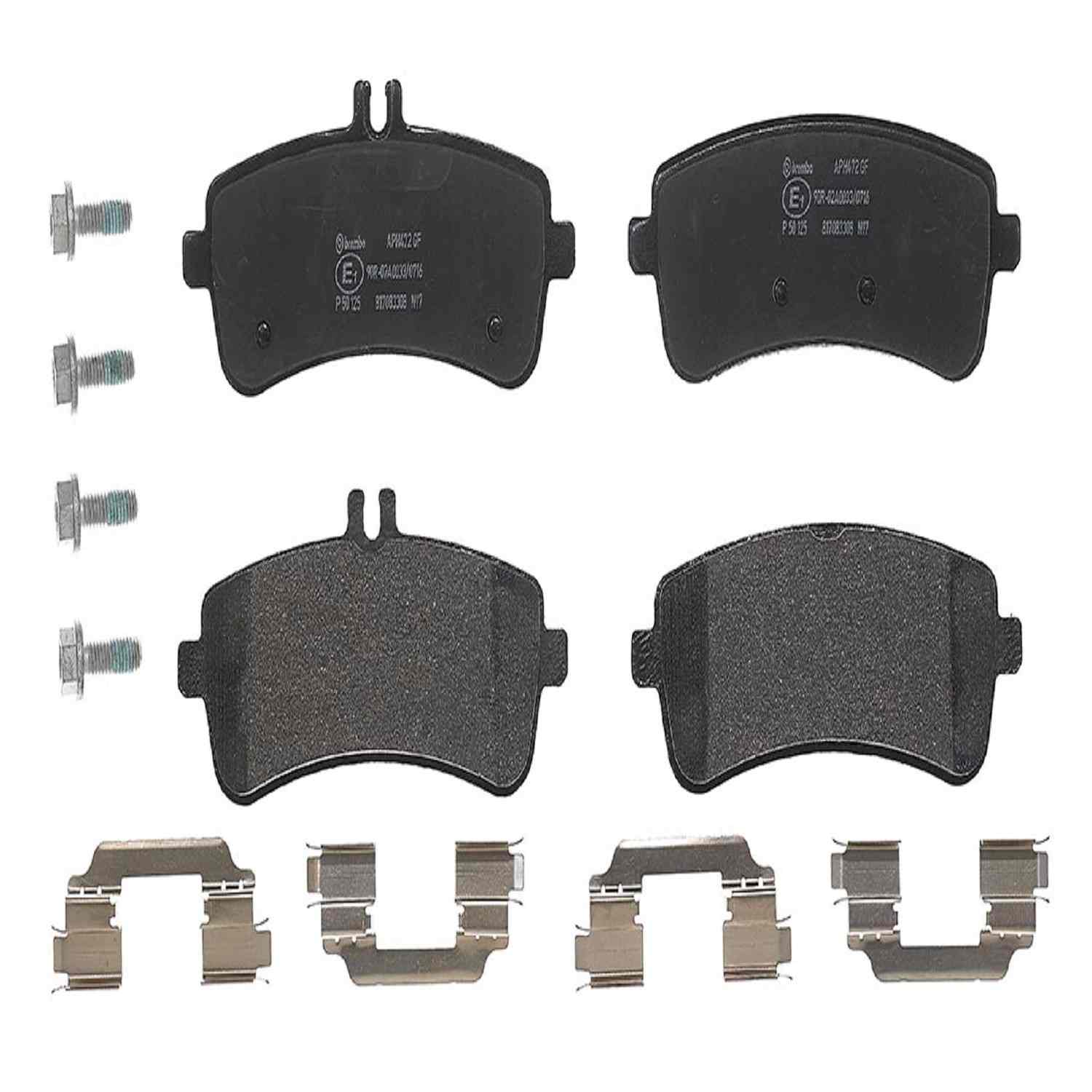 Brembo Disc Brake Pad Set  top view frsport P50125