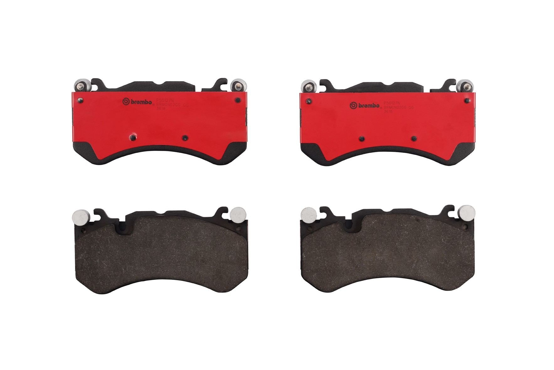 Brembo Disc Brake Pad Set  top view frsport P50127N