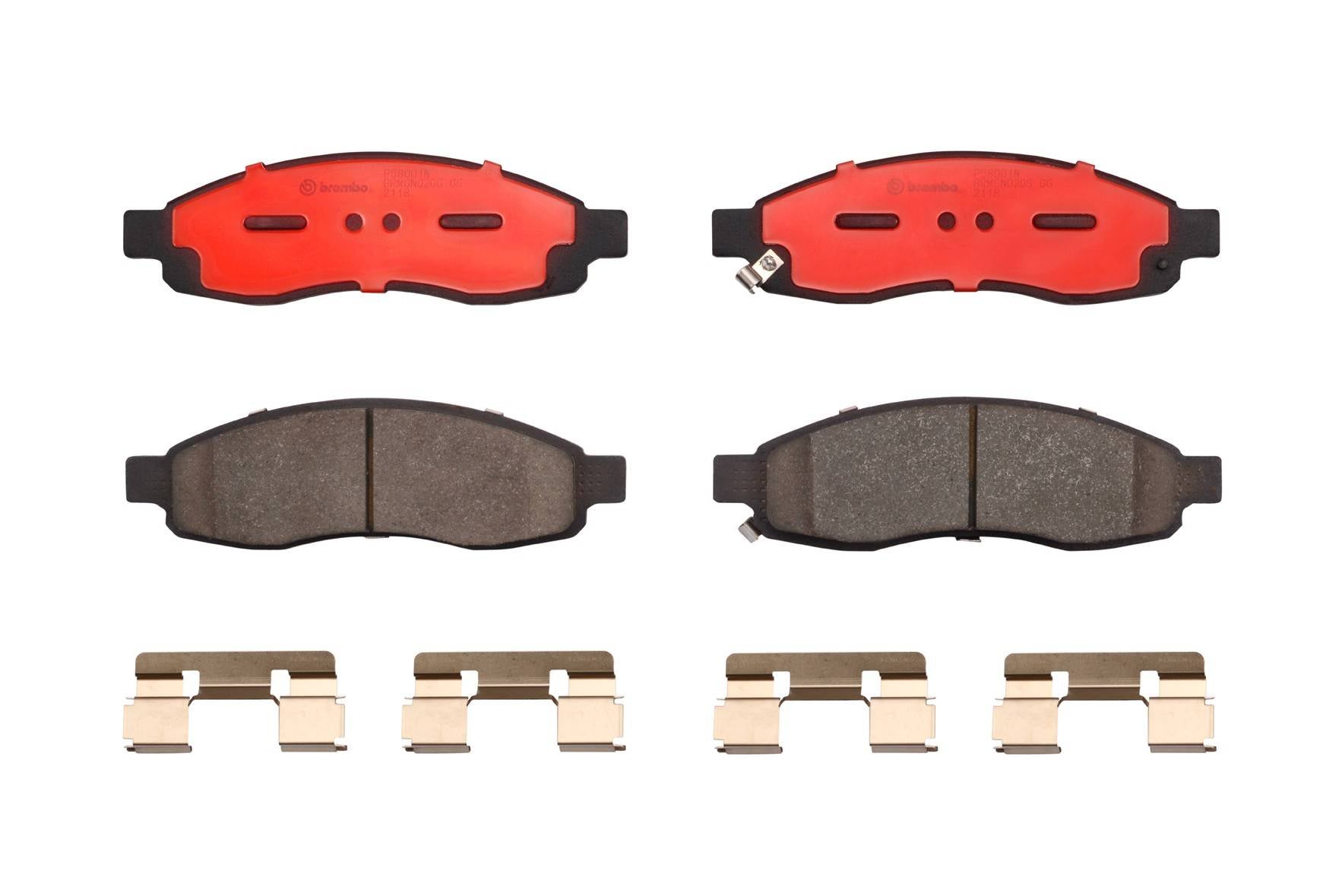 Brembo Disc Brake Pad Set  top view frsport P58001N