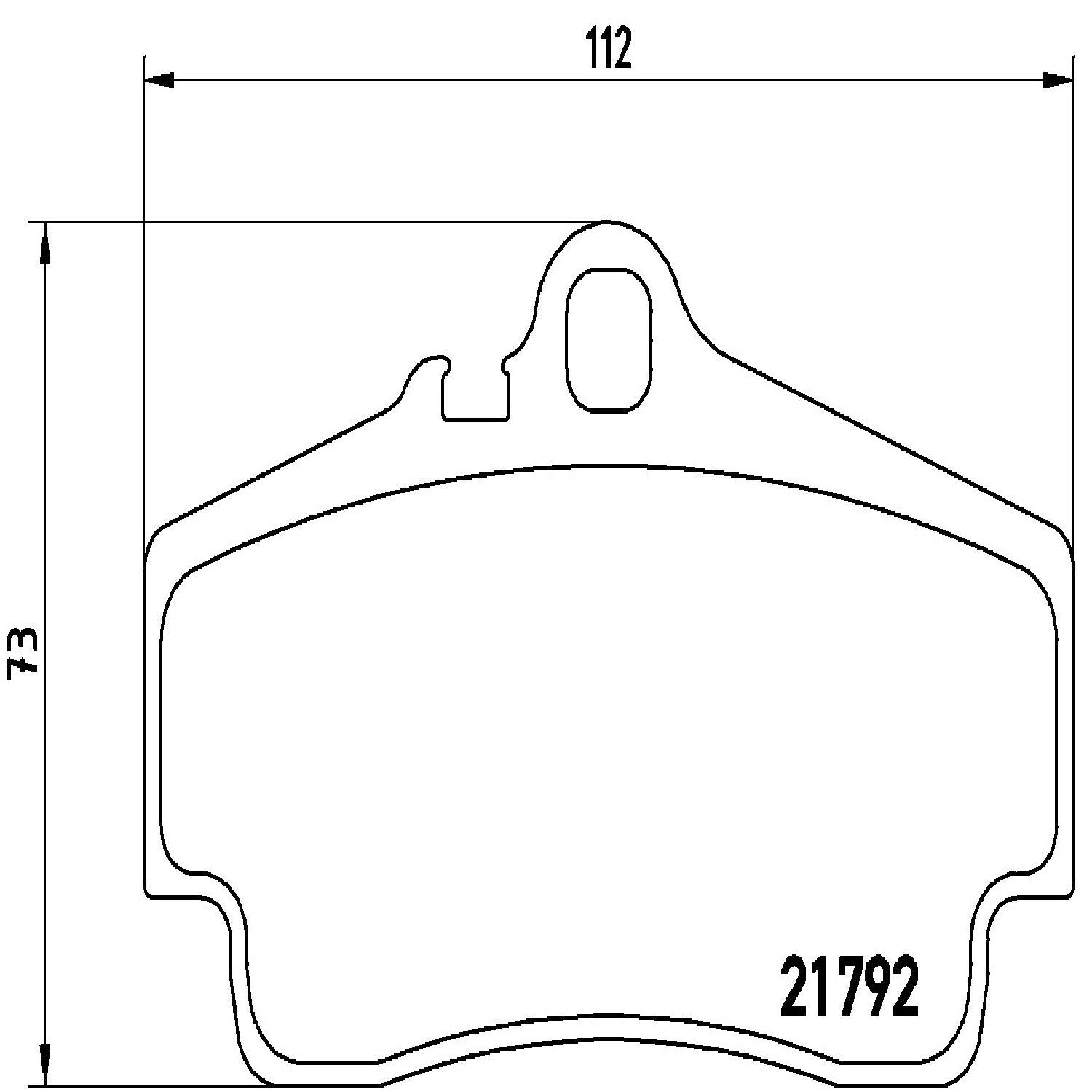 brembo disc brake pad set  frsport p65008