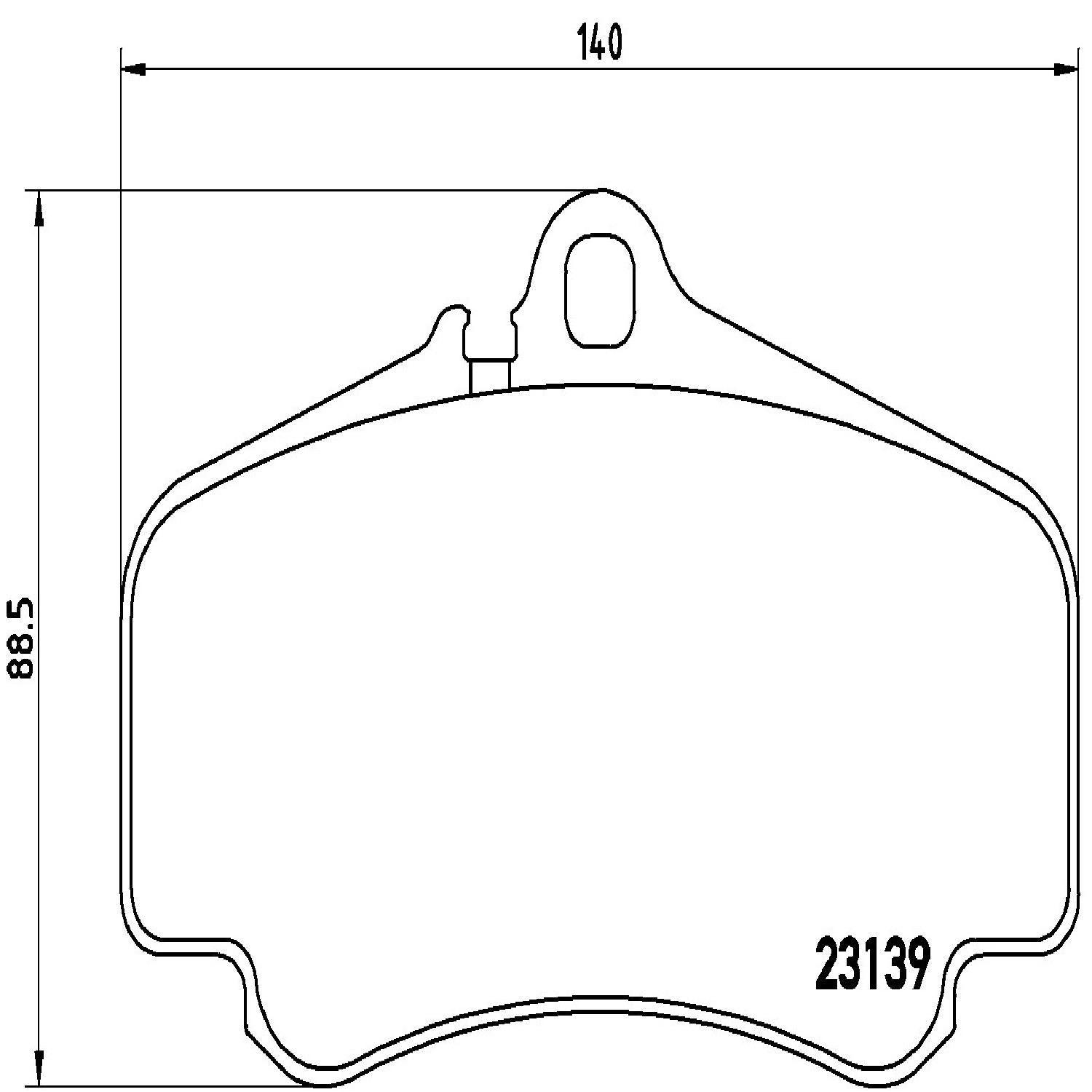 brembo disc brake pad set  frsport p65011