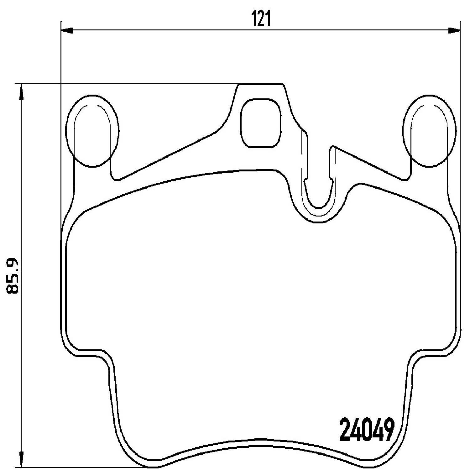 brembo disc brake pad set  frsport p65014