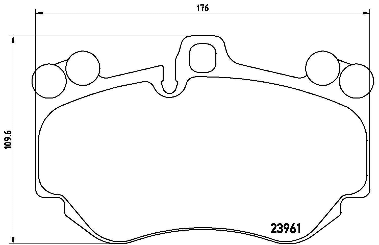 brembo disc brake pad set  frsport p65016