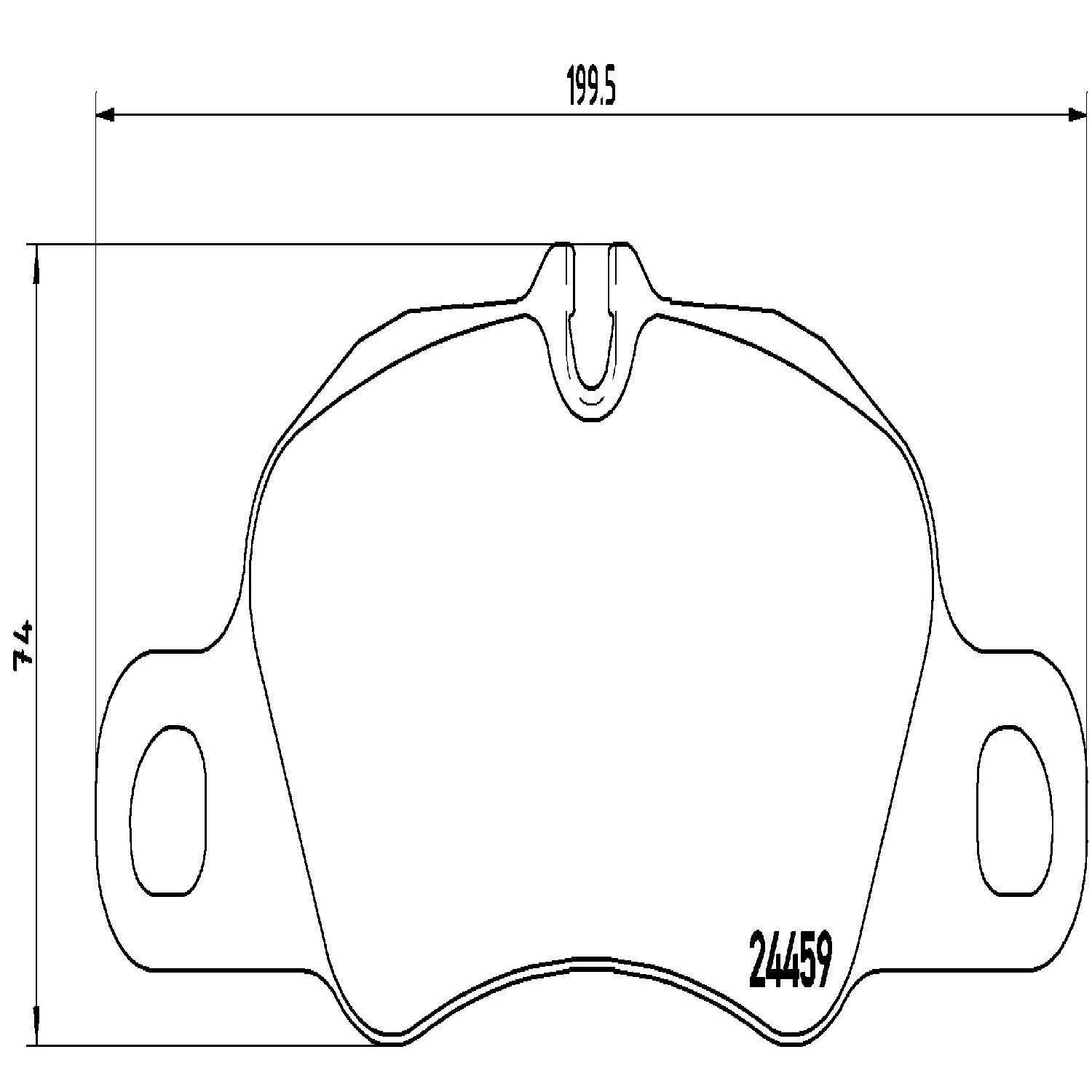 brembo disc brake pad set  frsport p65018