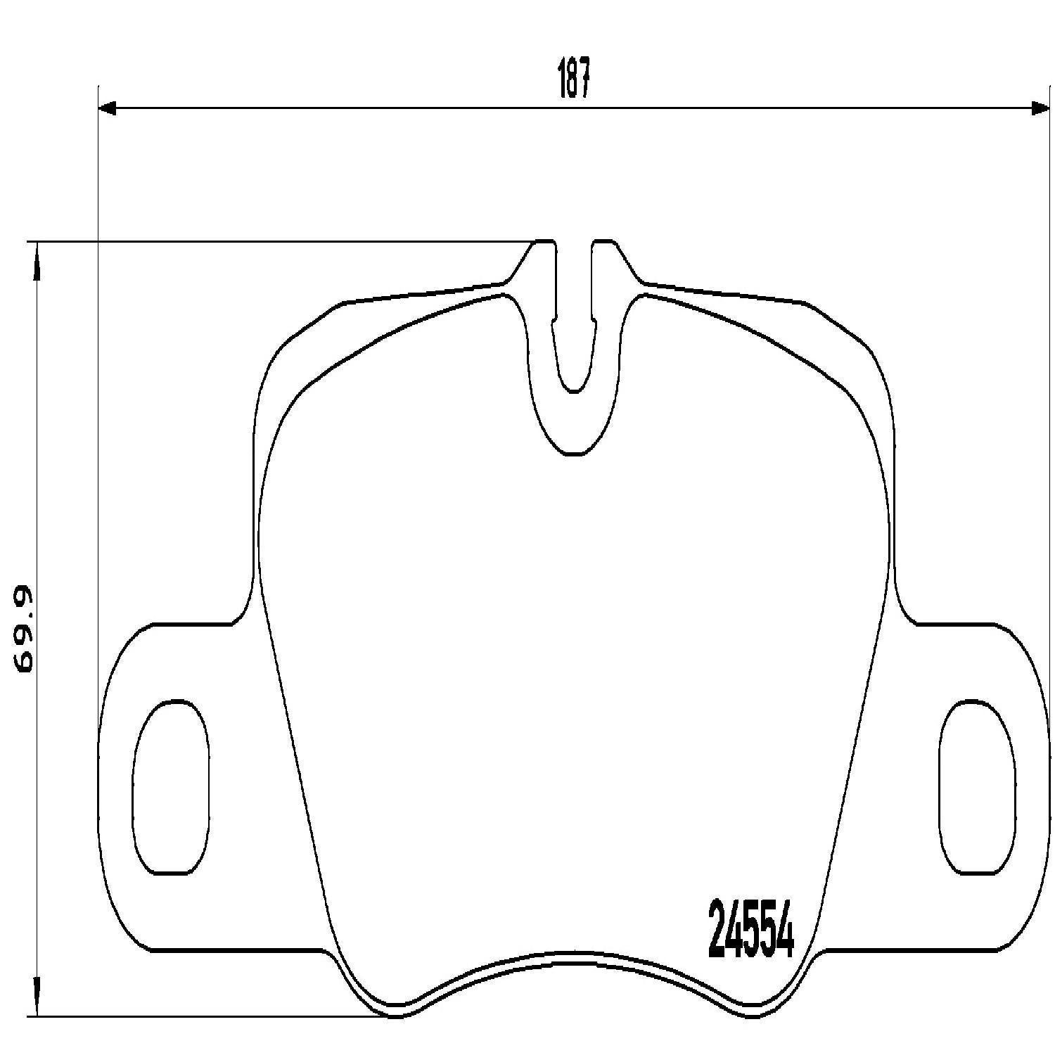 brembo disc brake pad set  frsport p65020