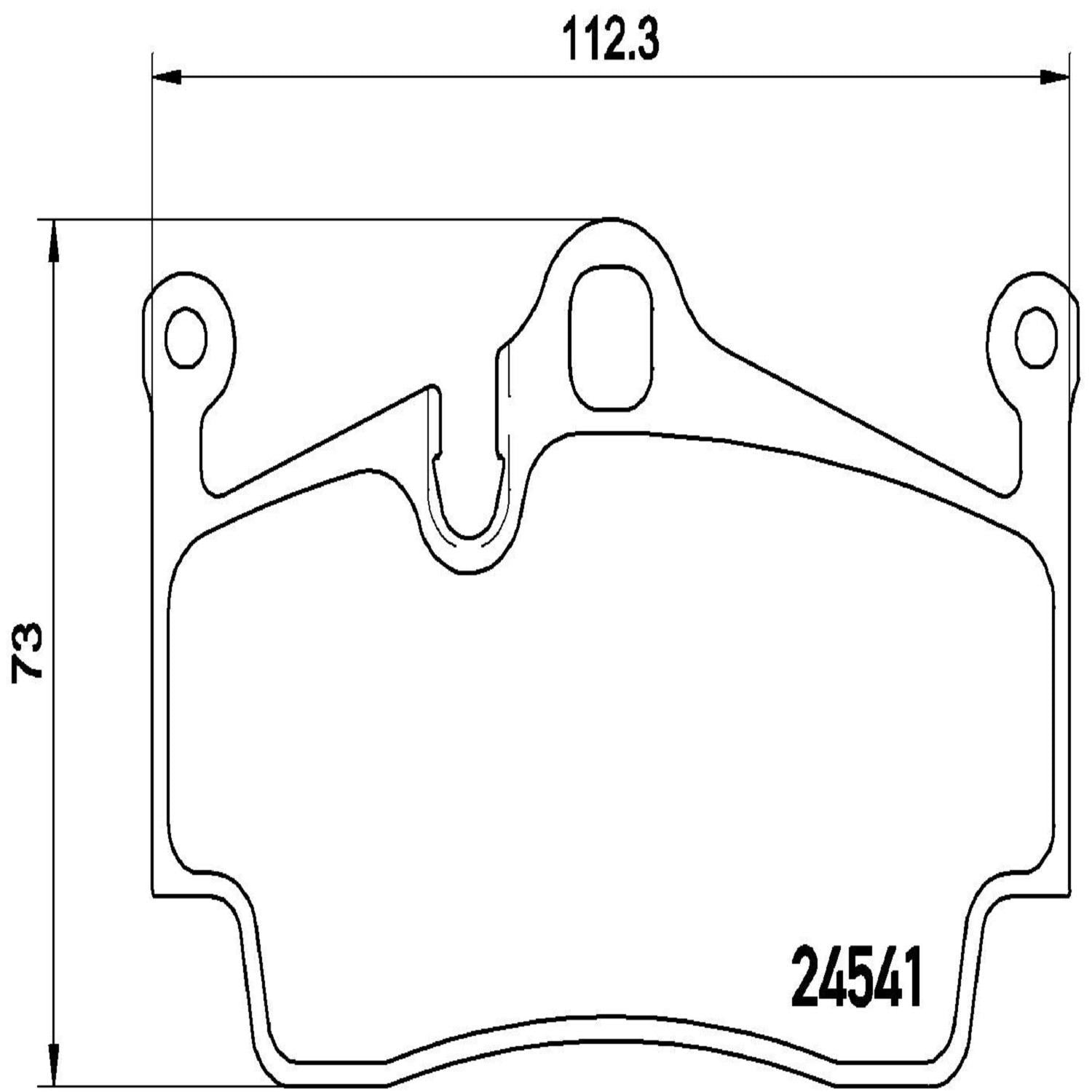 brembo disc brake pad set  frsport p65028