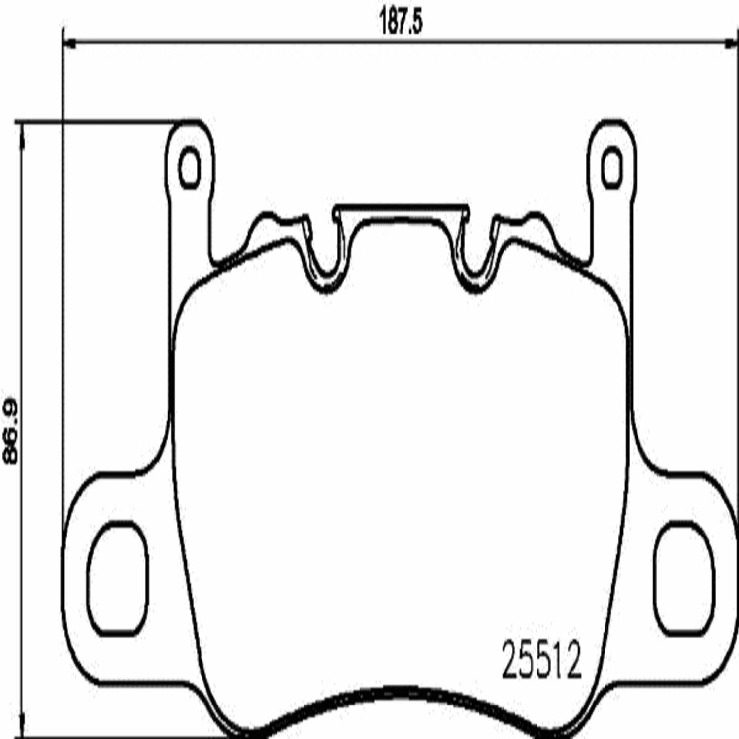 brembo disc brake pad set  frsport p65037