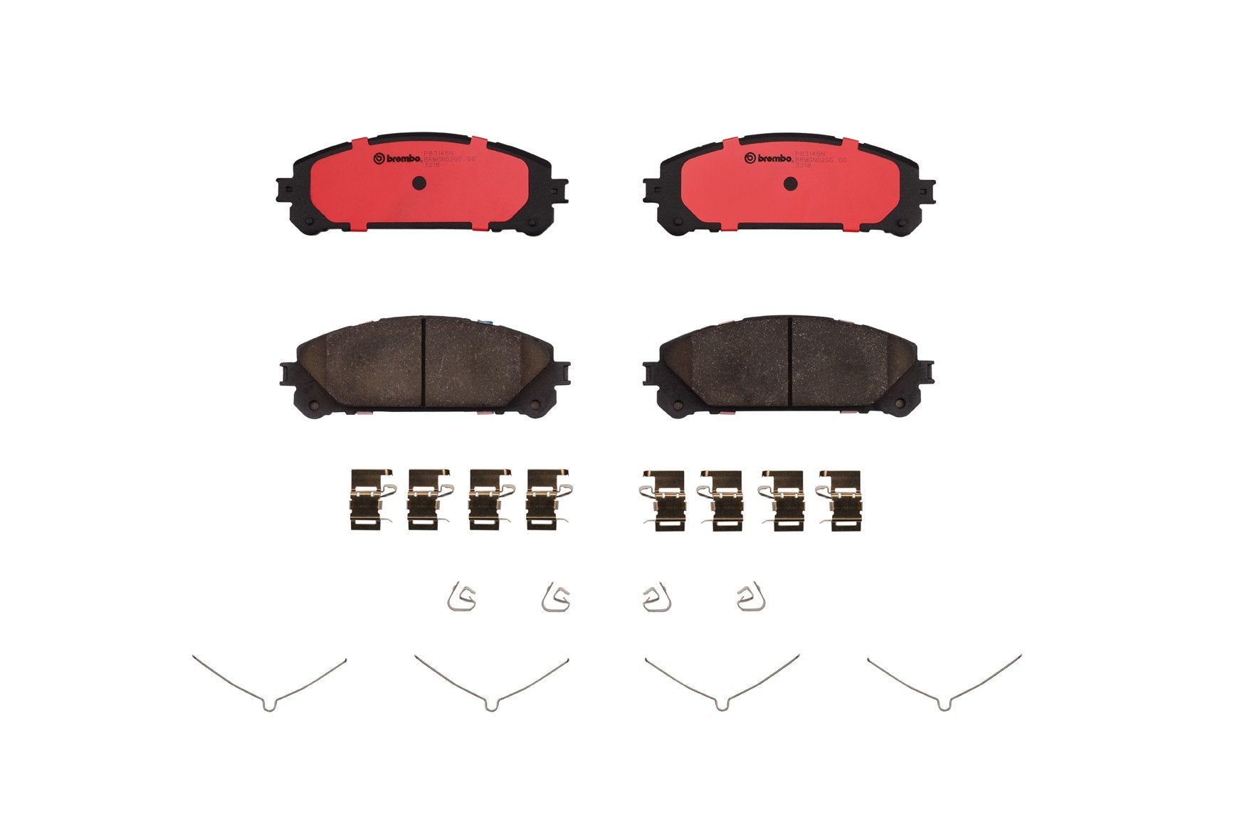 Brembo Disc Brake Pad Set  top view frsport P83145N