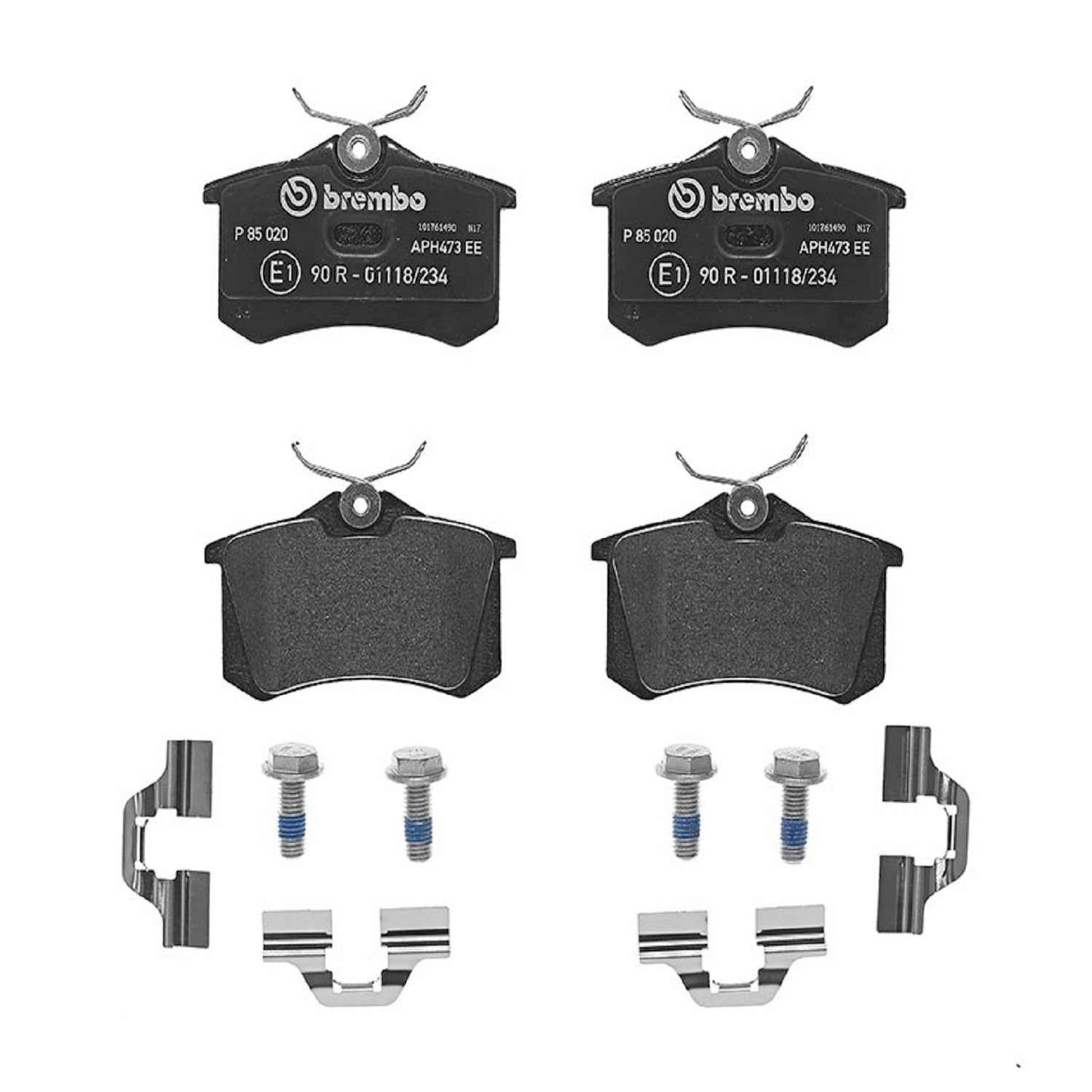 Brembo Disc Brake Pad Set  top view frsport P85020