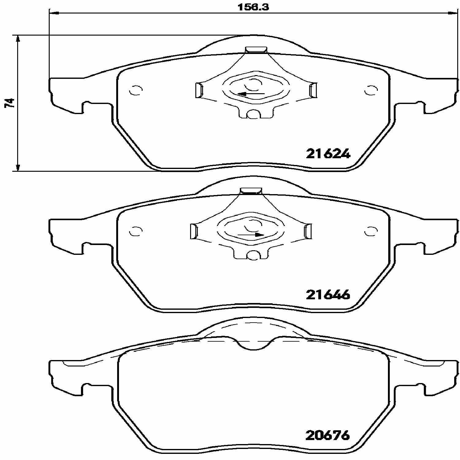 brembo disc brake pad set  frsport p85036