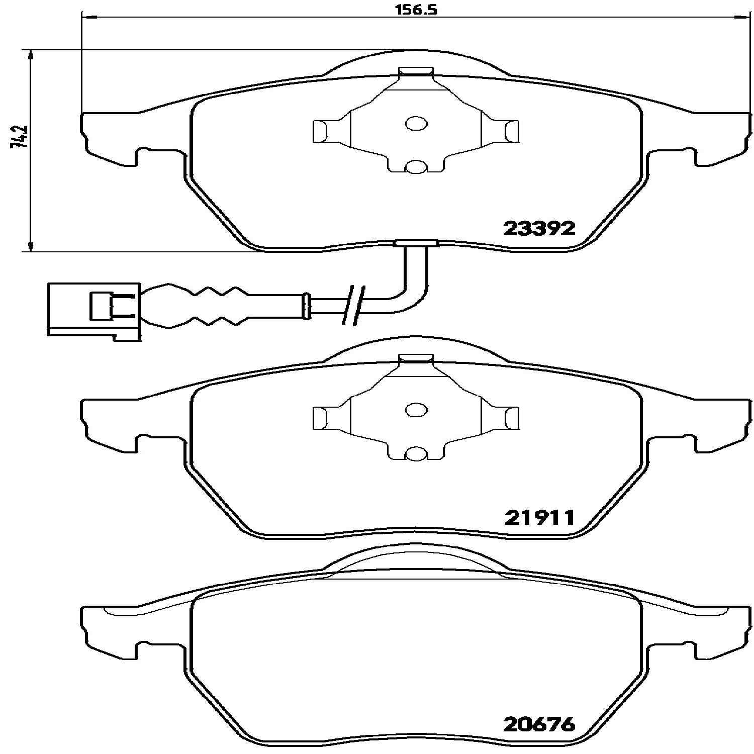 brembo disc brake pad set  frsport p85045