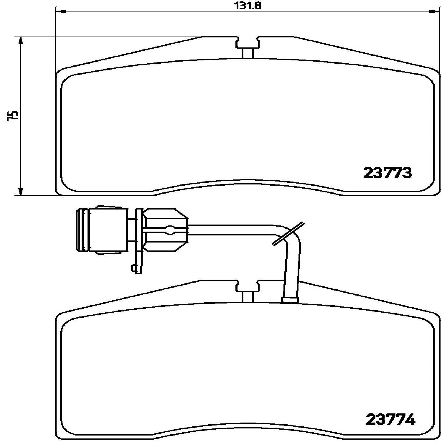 brembo disc brake pad set  frsport p85053