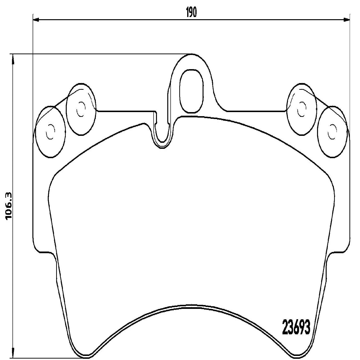 brembo disc brake pad set  frsport p85065