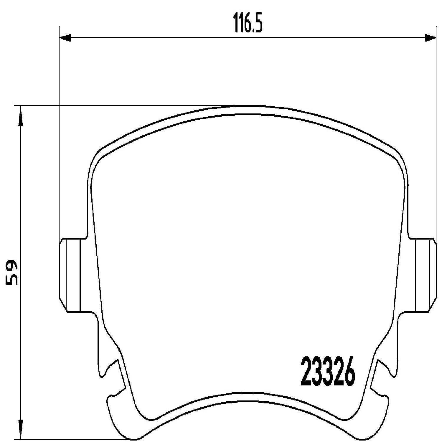 brembo disc brake pad set  frsport p85076