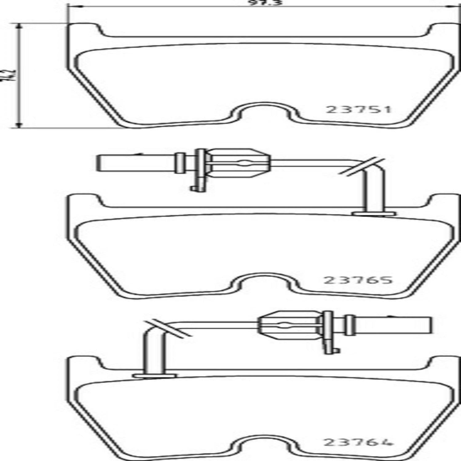 brembo disc brake pad set  frsport p85078