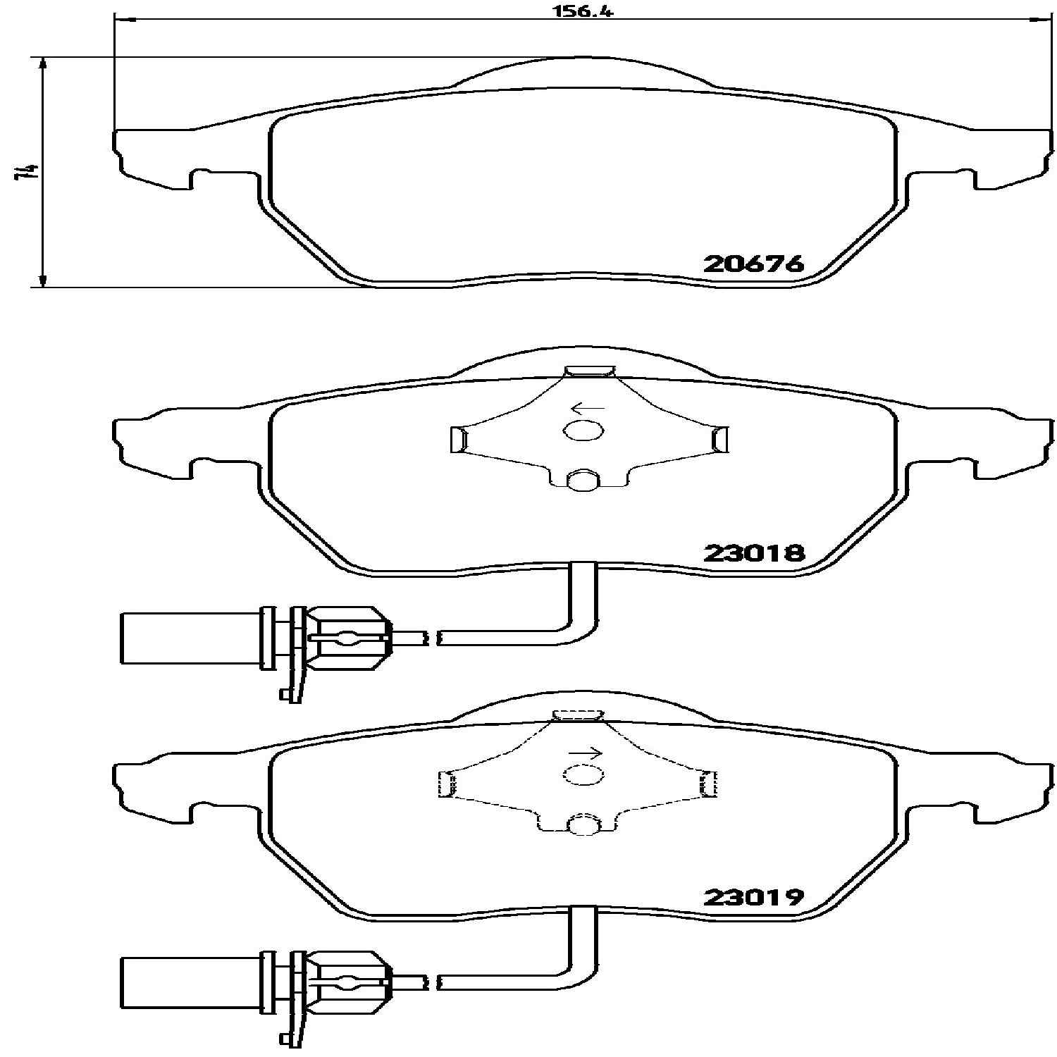 brembo disc brake pad set  frsport p85085