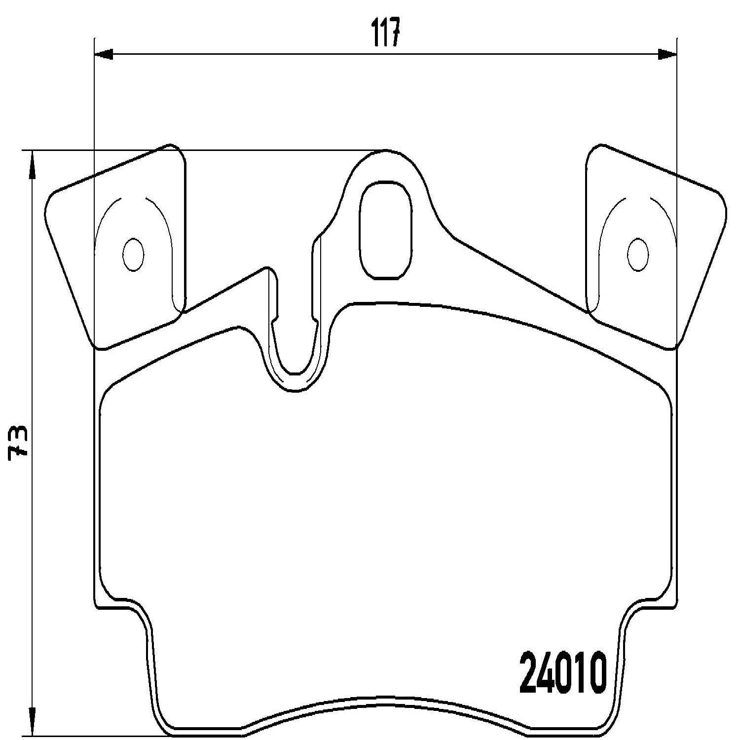 brembo disc brake pad set  frsport p85088