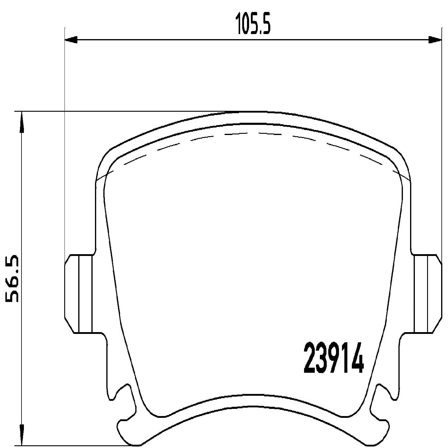 brembo disc brake pad set  frsport p85095