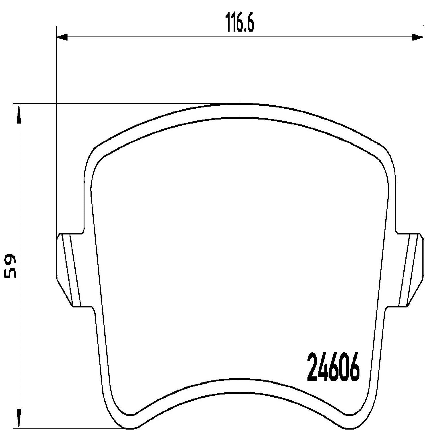 brembo disc brake pad set  frsport p85100