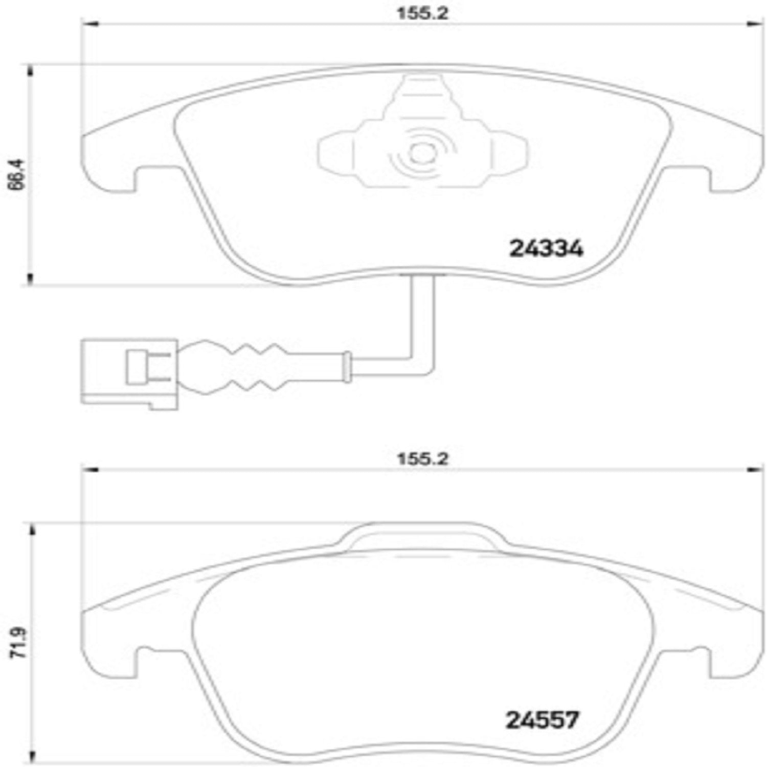 brembo disc brake pad set  frsport p85130