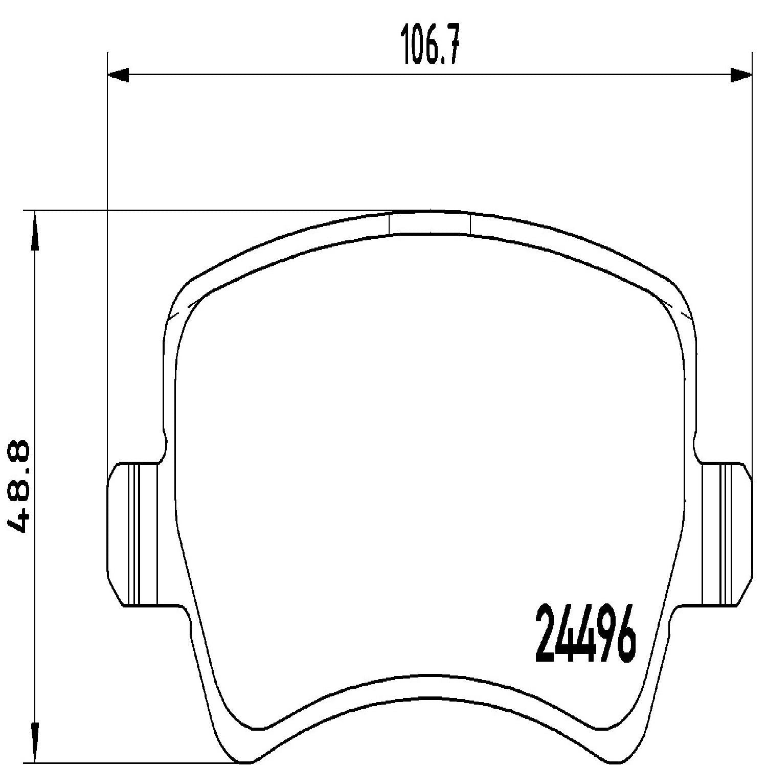 brembo disc brake pad set  frsport p86021