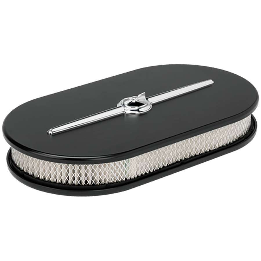 Billet Specialties Oval Air Cleaner Large Streamline Black BSP15424
