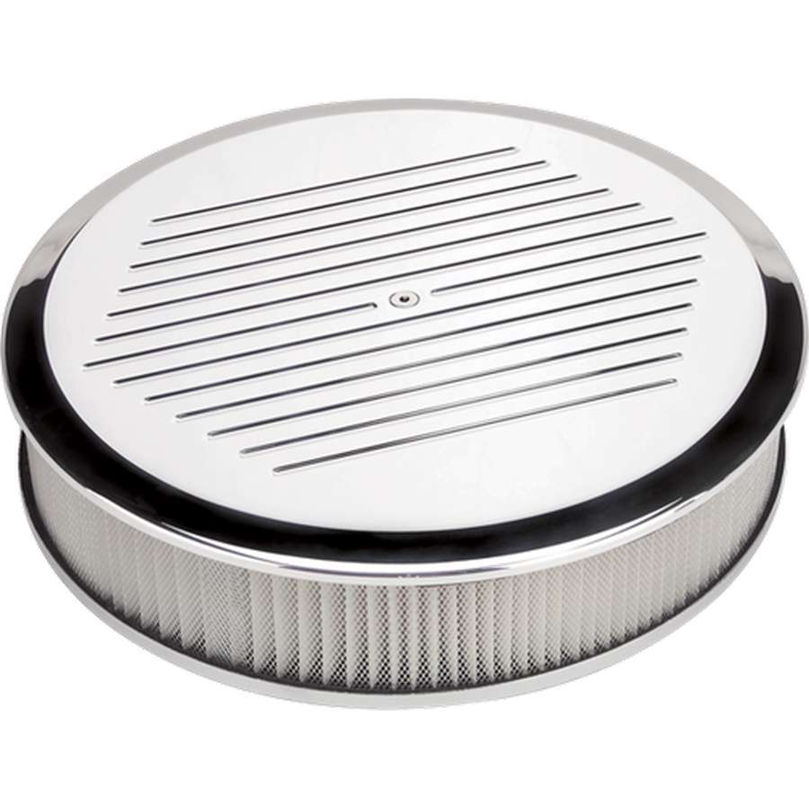 Billet Specialties Air Cleaner 14in Round Ball Milled Polished BSP15820