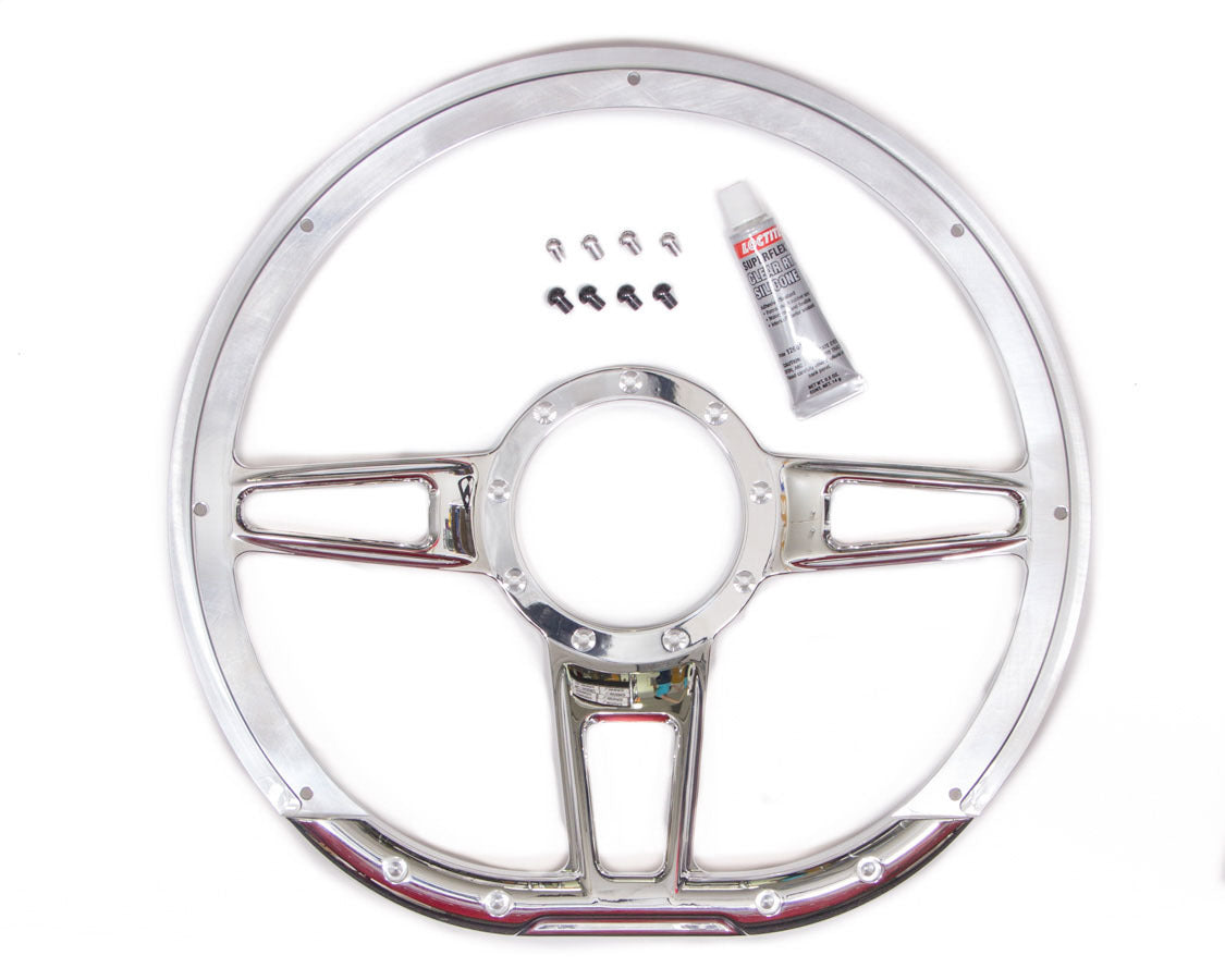 Billet Specialties Steering Wheel Formula D-Shaped 14in Polished BSP29409