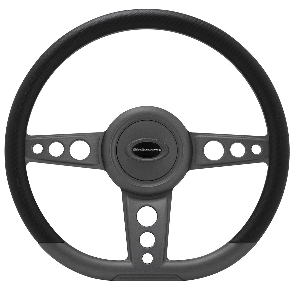 Billet Specialties Steering Wheel 14in D- Shape Trans Am Gunmetal BSP294271