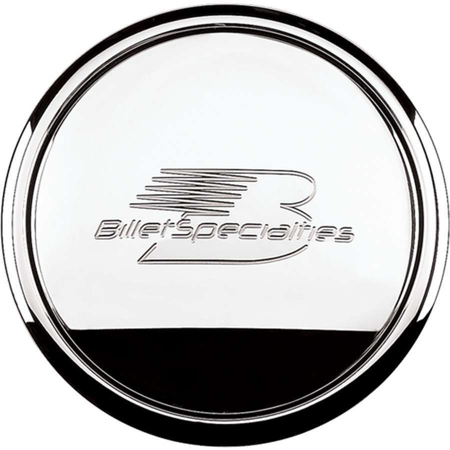 Billet Specialties Polished Horn Button Billet Logo BSP32620