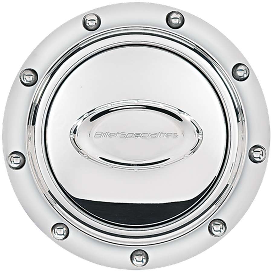 Billet Specialties Horn Button Riveted Polished Logo BSP32710