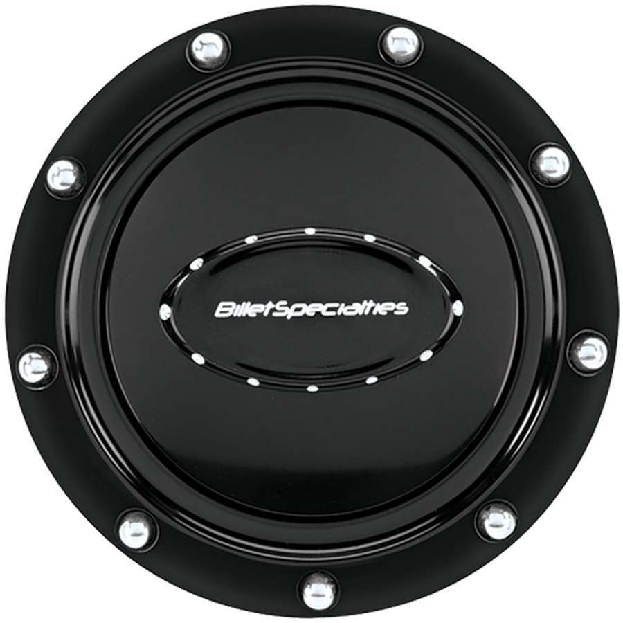 Billet Specialties Horn Button Riveted Black Anodized BSP32719