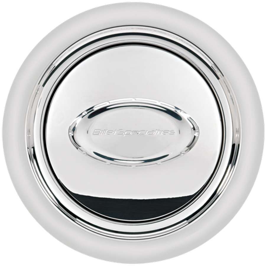 Billet Specialties Horn Button Smooth Polished Logo BSP32720