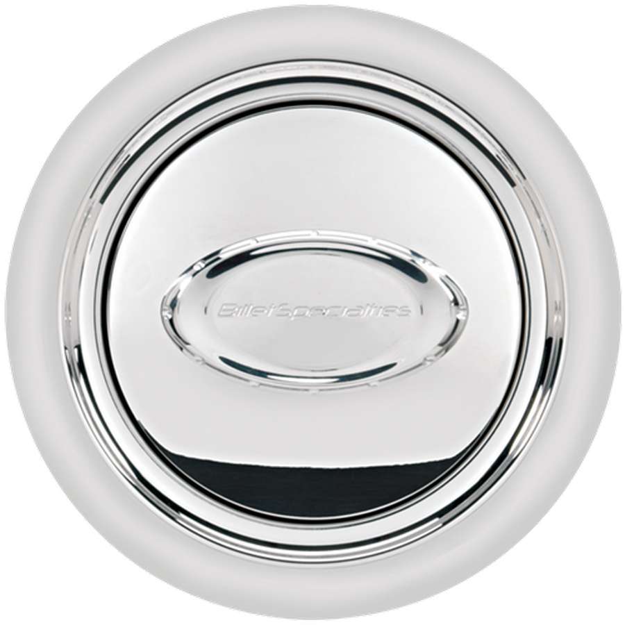 Billet Specialties Horn Button Smooth Polished Logo BSP32720