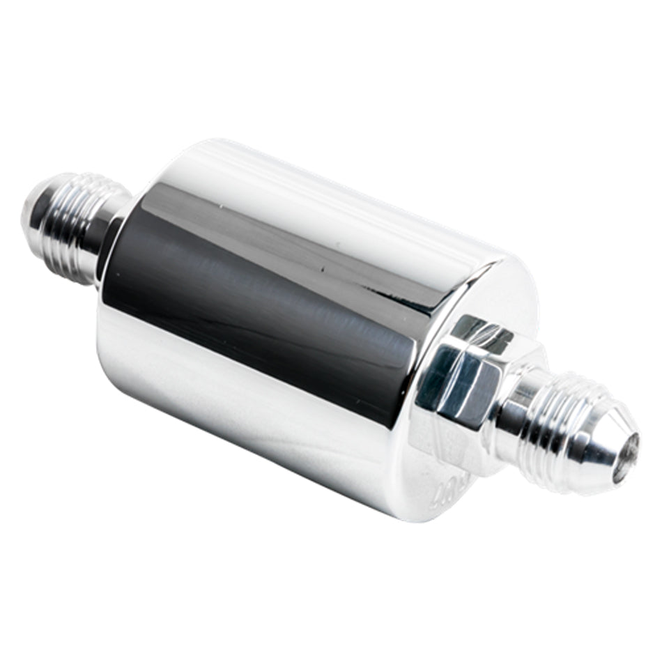 Billet Specialties In Line Fuel Filter -6AN Ends Polished BSP42230